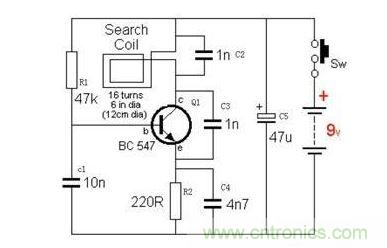 金属探测器电路