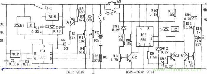 有稳压充电回路的蓄电池?；て鞯缏飞杓? width=