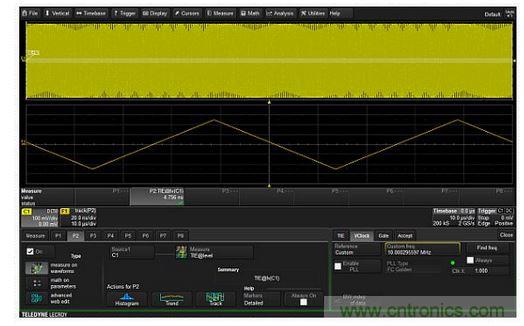 使用TIE参数轨?？梢曰嬷瞥鯬M波形每个周期的瞬时相位与时间的关系图，从而实现对调相信号的解调。