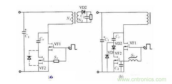 控制吸收电容充放电的电路图