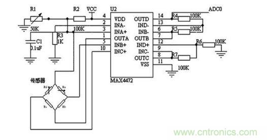 可穿戴腕式电子血压计传感电路设计