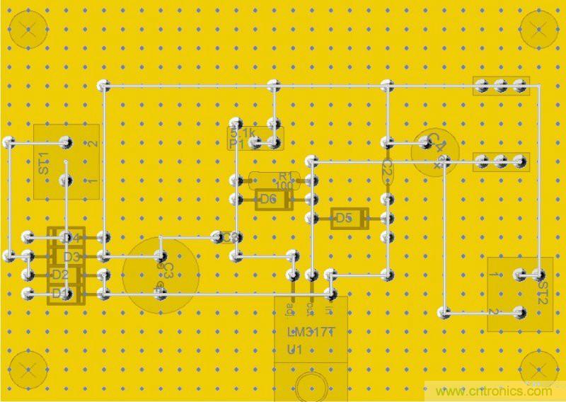 网友分享:DIY一个LM317 可调稳压电源