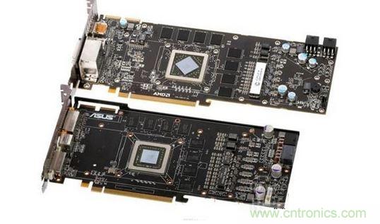 “当年”的Radeon HD 5870(上)和Radeon HD 4890(下)PCB