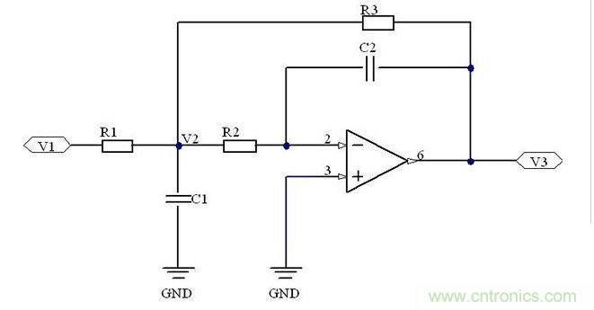 多重反馈型低通滤波器