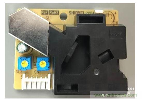 红外线探头图（左）激光探头图（右）