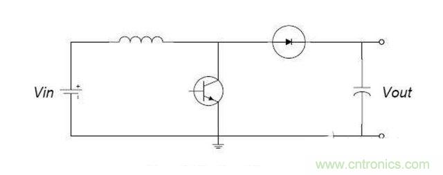 boost开关升压电路的原理图