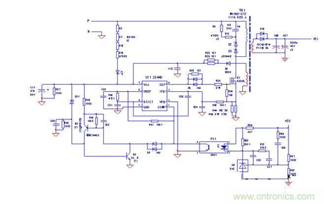 赛恩开关电源电路原理图