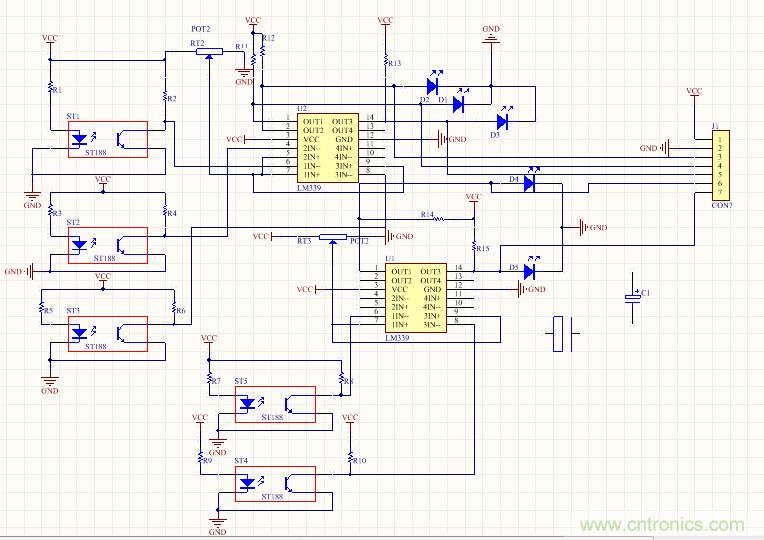 重磅推荐:黑白循迹小车的电路设计