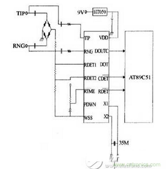 HT9032的电路连接图