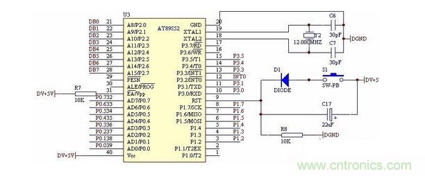 单片机连接电路