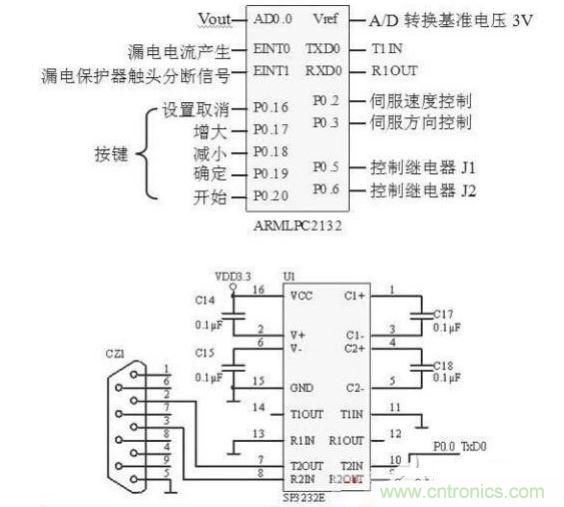 A/D转换及控制电路