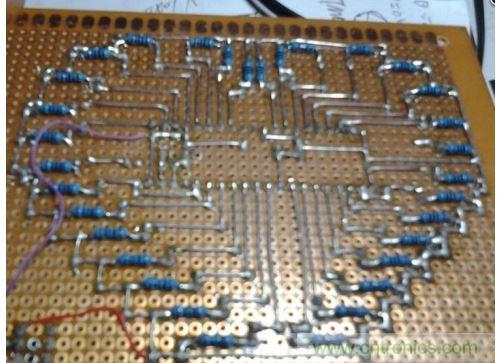 心”型LED 焊接背面完成图