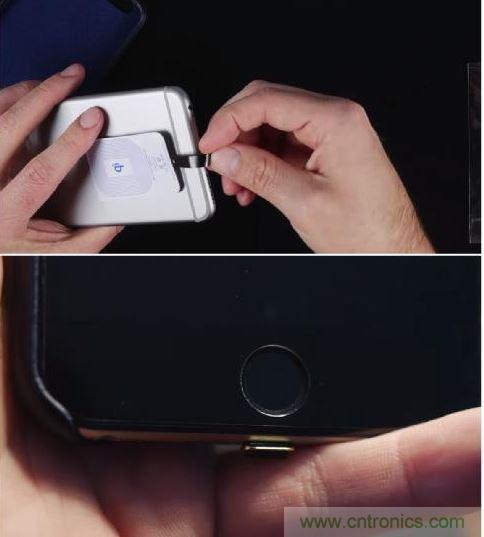 将模块贴在离MicroUSB接口比较的地方