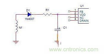 快恢复二极管HER107换为1N4007