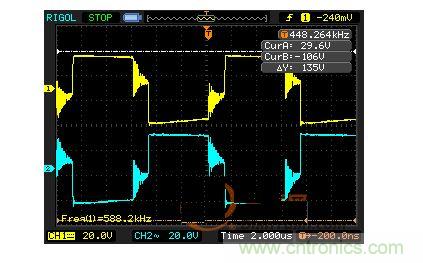 没有测试电流波形