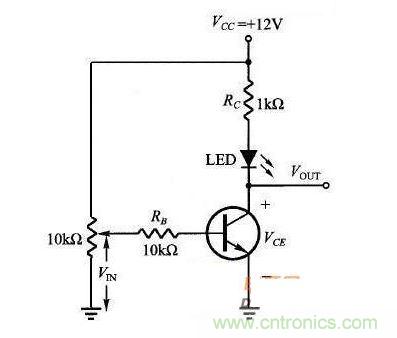 简单开关三极管电路图