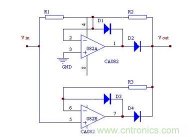 运放精密整流电路