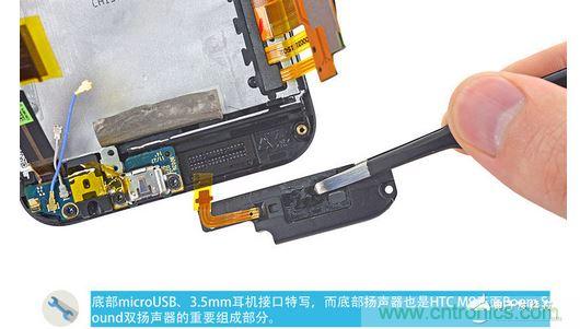 HTC One M9的内部模板拆解