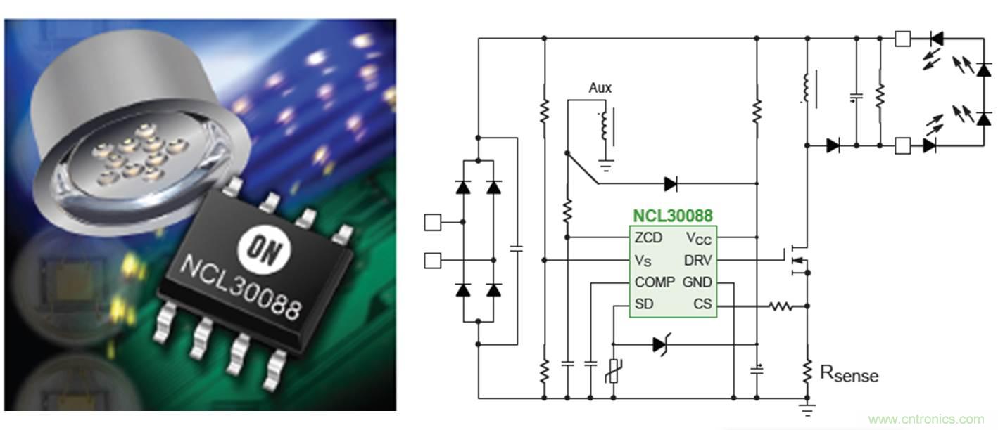 图1：PFC初级端控制LED驱动器