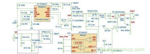 具有短接负载故障?；すδ艿腖ED升压驱动器电路