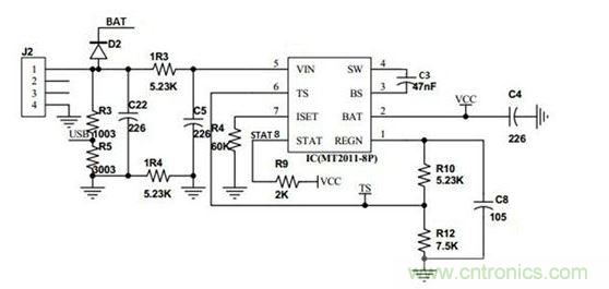 充电芯片外围电路