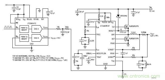 裕度调节应用电路