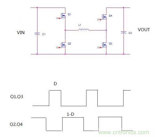 四开关buck-boost的拓扑