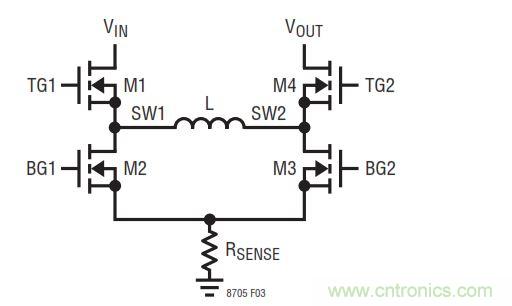 四开关buck-boost的拓扑
