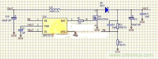 在MOS管G级和升压芯片之间添加电阻有什么意图？