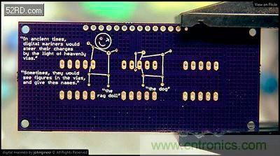 电路板的通孔就像星星一样可以想象成不同图案?