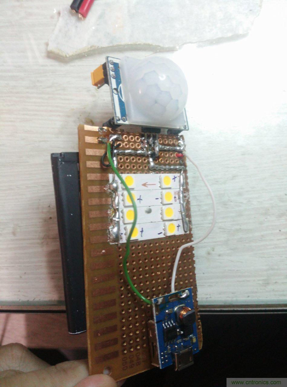 教你10元打造一个人体红外感应小夜灯