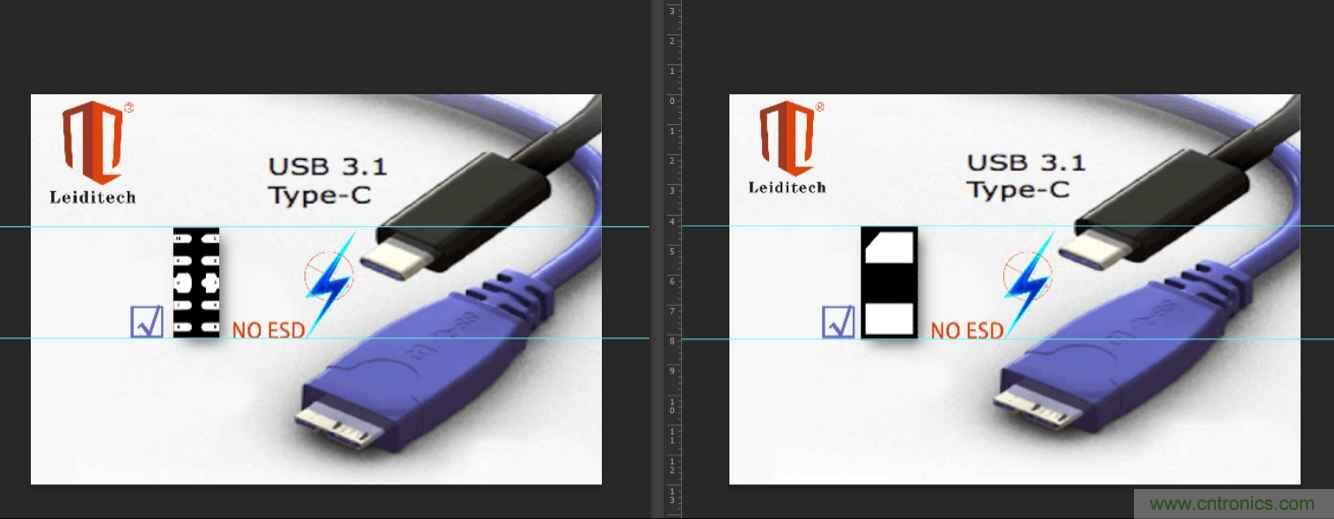 Leiditech推出超低电容ESD，用来?；SB Type-C