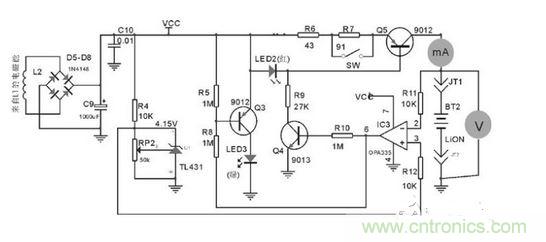 无线电能接收器电路图