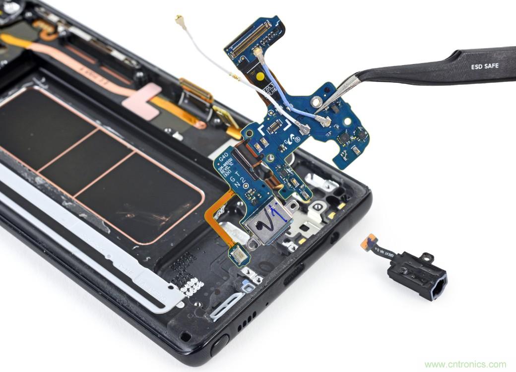 三星Note 8拆解，?？榛?分离式设计成趋势？