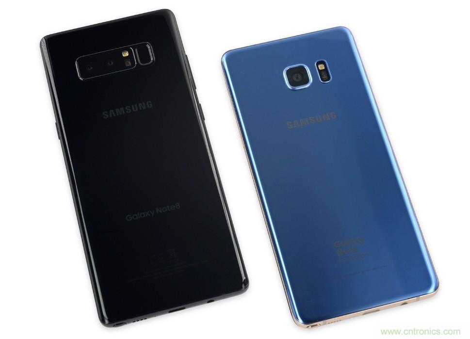 三星Note 8拆解，?？榛?分离式设计成趋势？