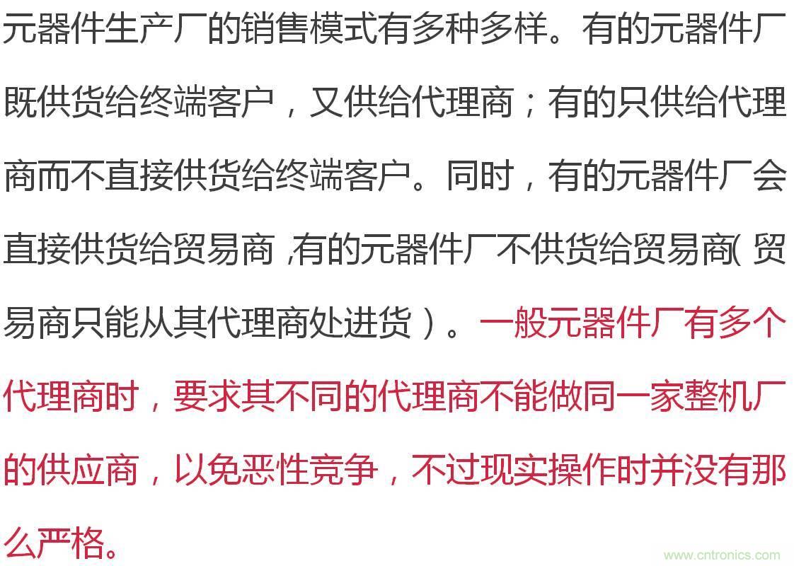 电子元器件供应链关系图及其详解