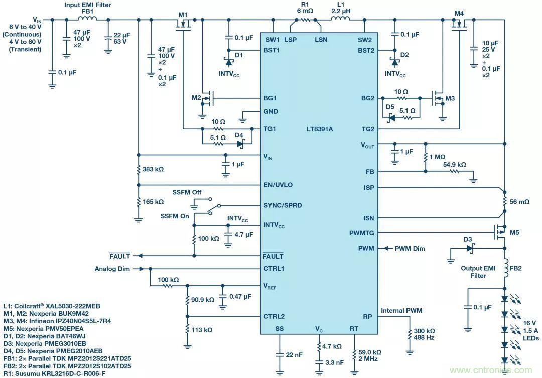 一颗芯驱动整个车前灯组，这个控制器是怎么做到滴？