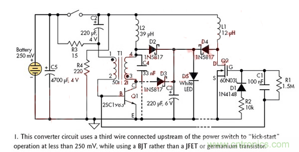 浅析采用双极型晶体管的直流250mV转换器