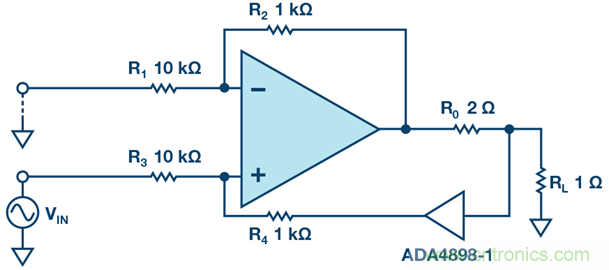 高精度、快速建立的大电流源
