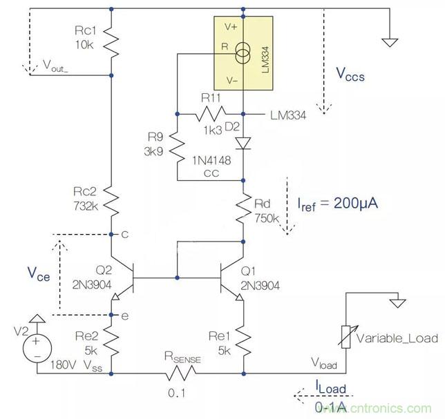 采用低压晶体管进行高压电流检测 采用低压晶体管进行高压电流检测
