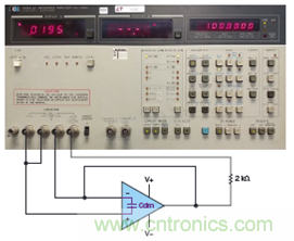 一种直接测量运算放大器输入差分电容的方法