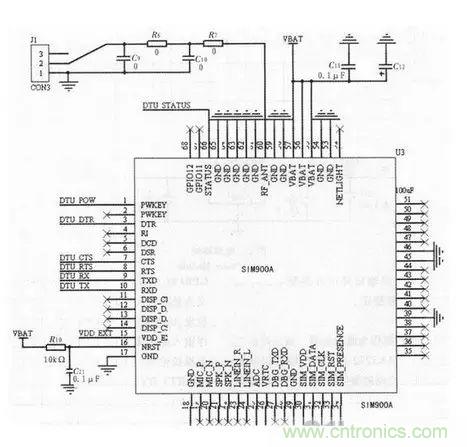 基于STM32和SIM900A的无线通信?？樯杓? width=