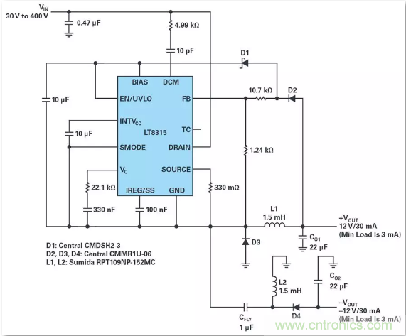 这是真的吗？采用单IC也能构建紧凑、高效的双极性稳压器？