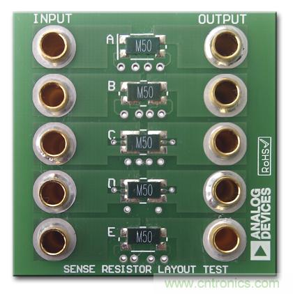 改进低值分流电阻的焊盘布局，优化高电流检测精度