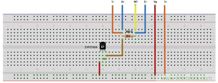 将MOS晶体管连接为二极管