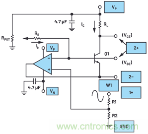 ADALM2000实验:共发射极放大器