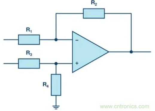 提高差分放大器的共模抑制比，电阻的选择很关键
