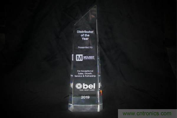 贸泽荣膺Bel Fuse 2019年度全球分销商大奖