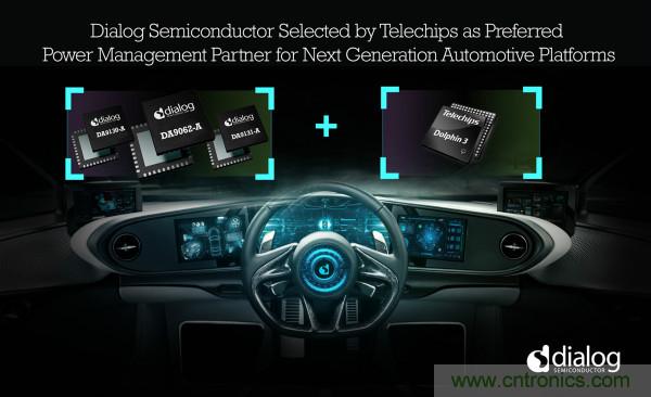 Dialog成为Telechips优选电源管理合作伙伴,助力下一代汽车平台