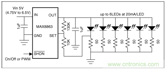 如何利用低成本线性稳压器改善白光LED？